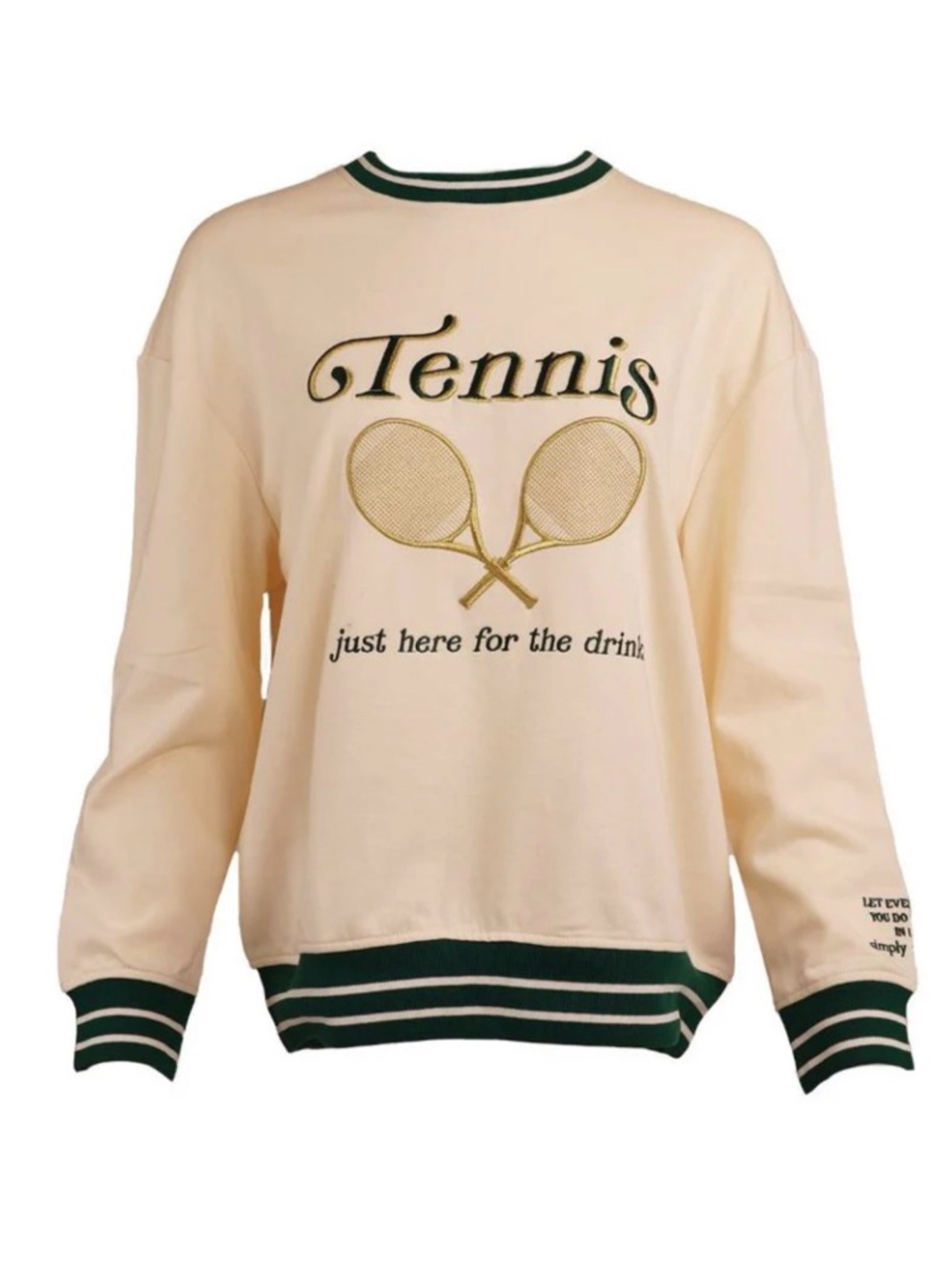 SIMPLY SOUTHERN TENNIS VARSITY CREW SWEATSHIRT